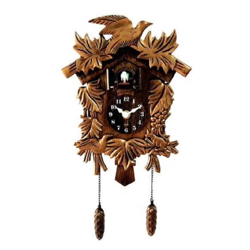 Horloge Coucou Murale 14 Pouces, Déco Rustique Chic