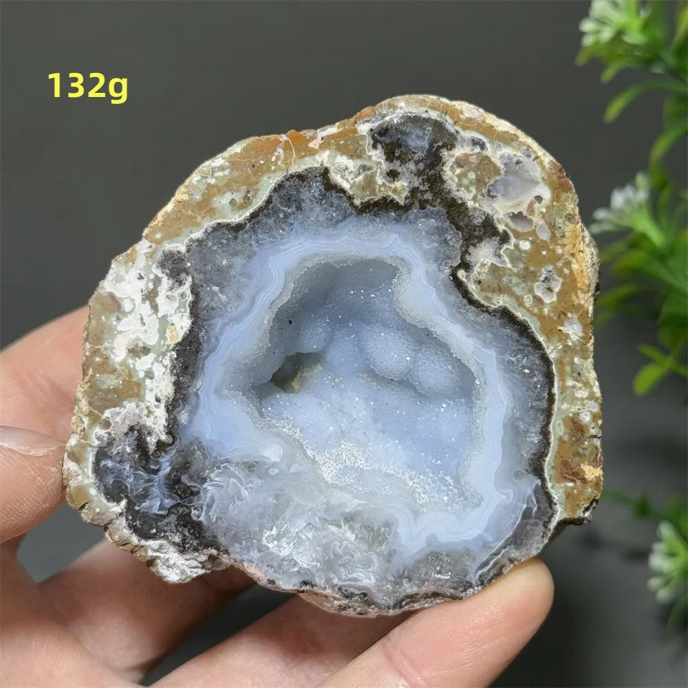Géode d'Agate Naturelle, Pierre de Guérison Déco