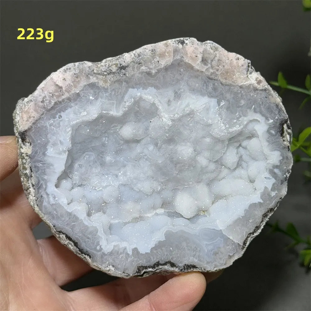 Géode d'Agate Naturelle, Pierre de Guérison Déco