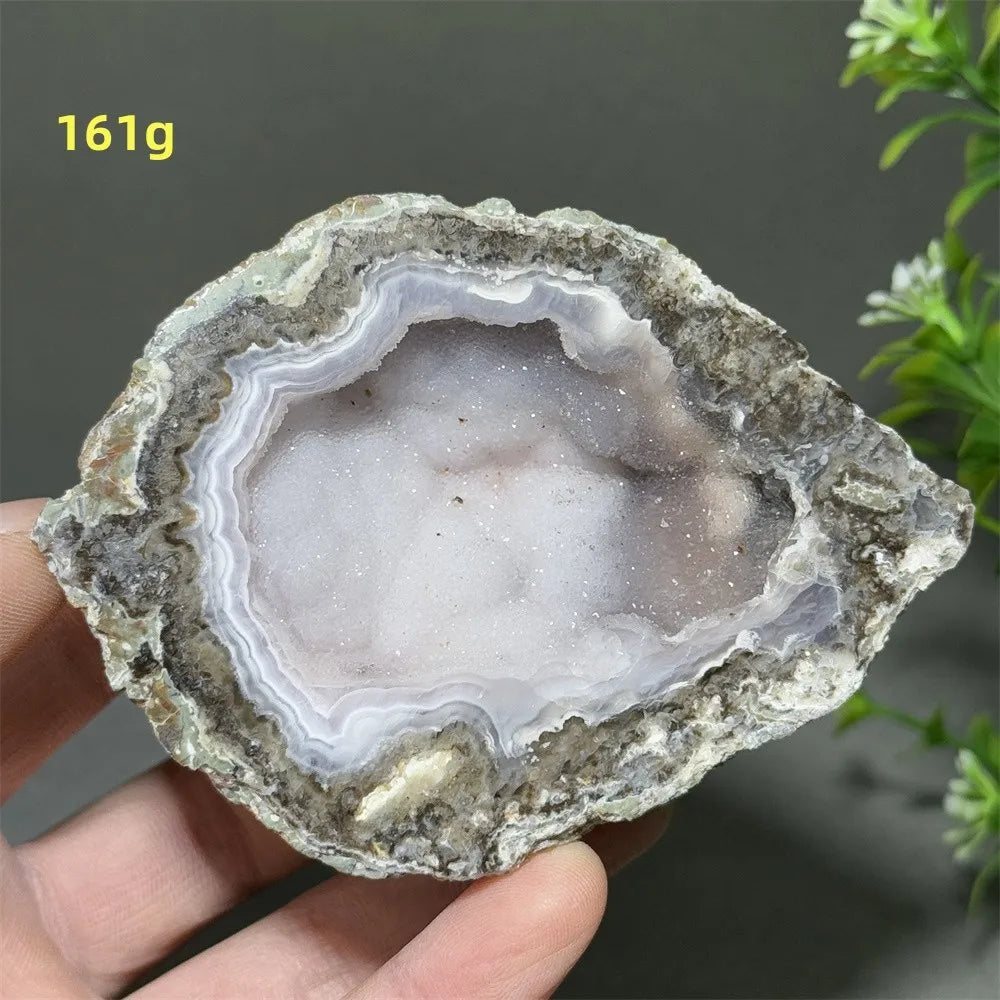 Géode d'Agate Naturelle, Pierre de Guérison Déco