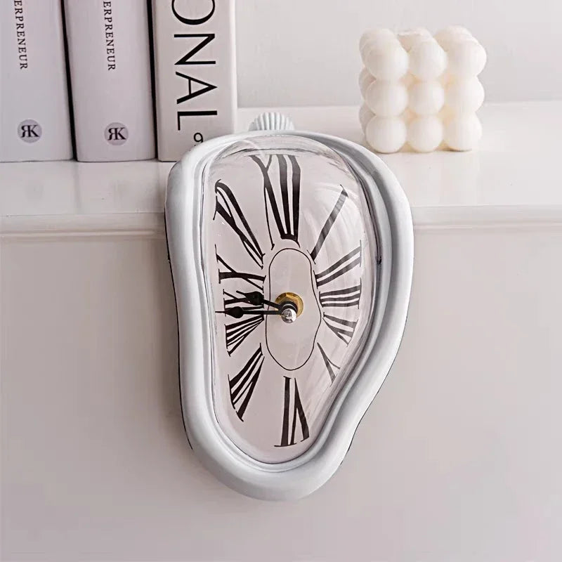 Horloge Murale Fondue Surréaliste, Déco Silencieuse