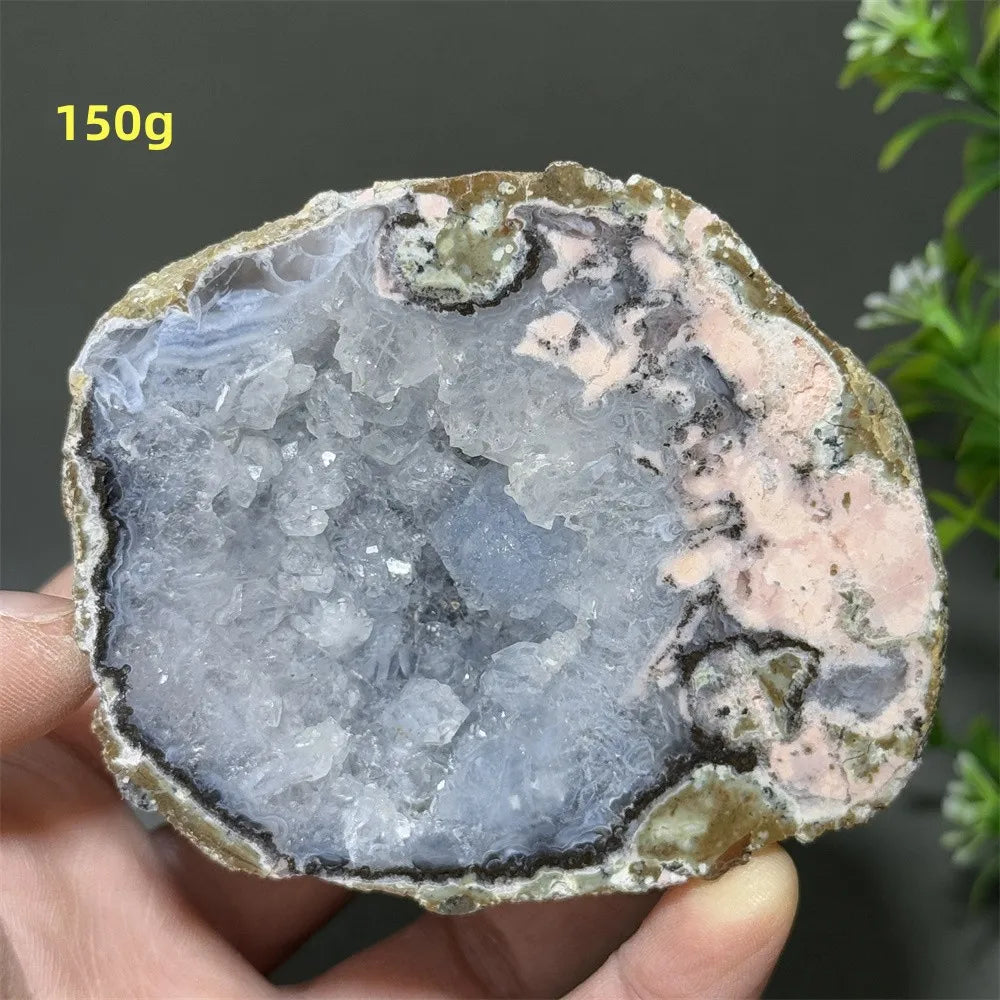 Géode d'Agate Naturelle, Pierre de Guérison Déco