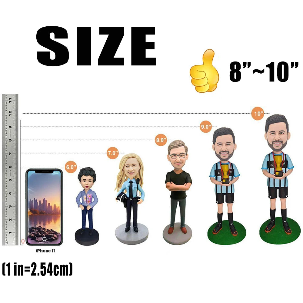 Bobblehead Personnalisé, Figurine Sur Mesure Cadeau