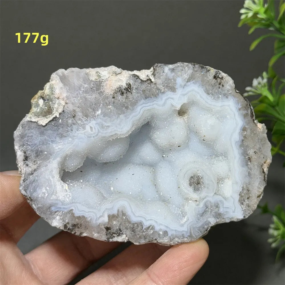 Géode d'Agate Naturelle, Pierre de Guérison Déco