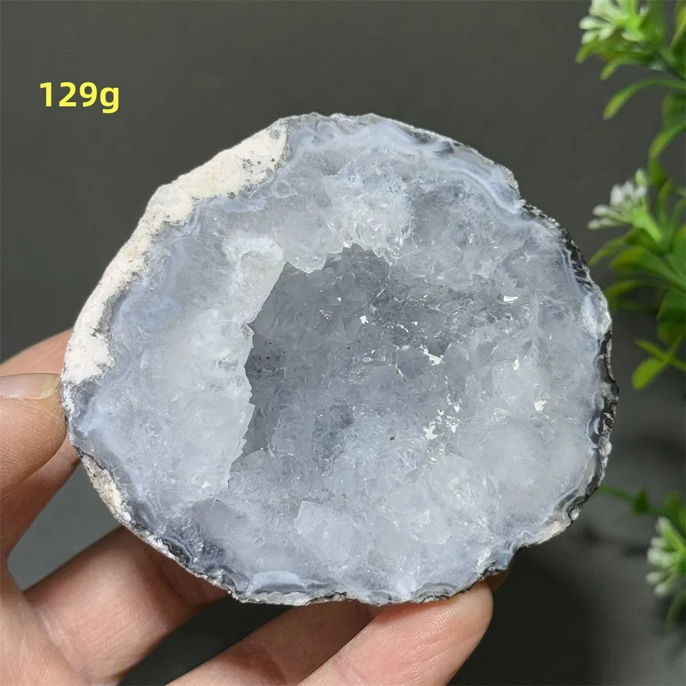 Géode d'Agate Naturelle, Pierre de Guérison Déco