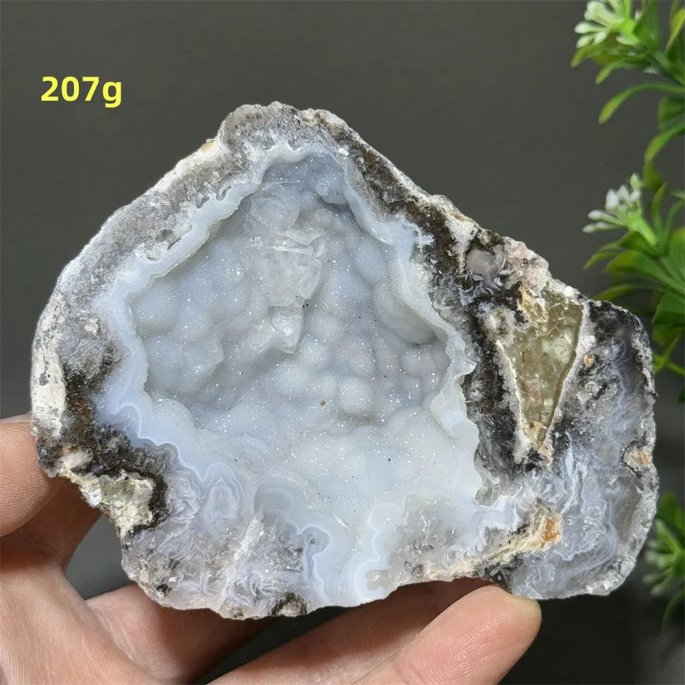 Géode d'Agate Naturelle, Pierre de Guérison Déco