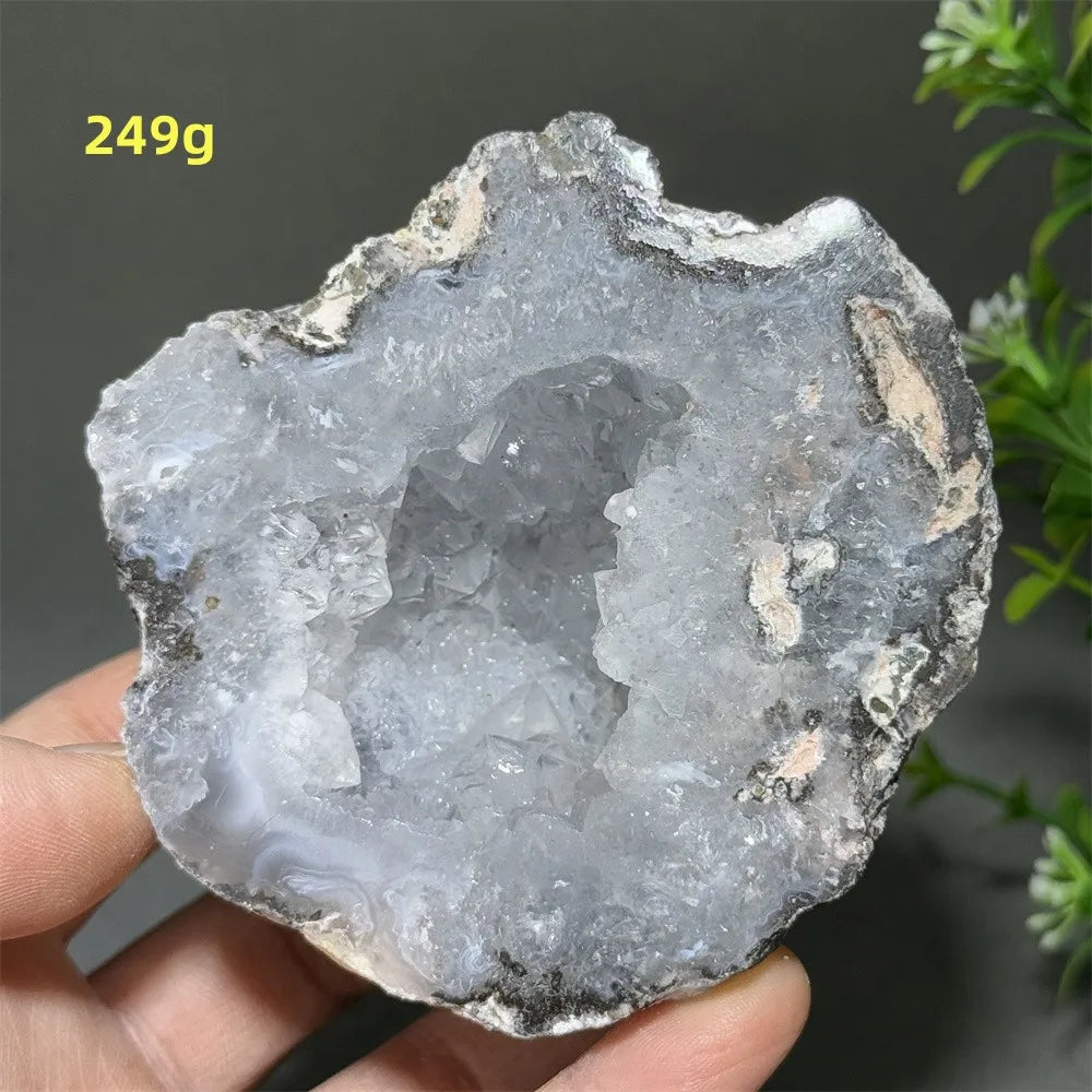 Géode d'Agate Naturelle, Pierre de Guérison Déco