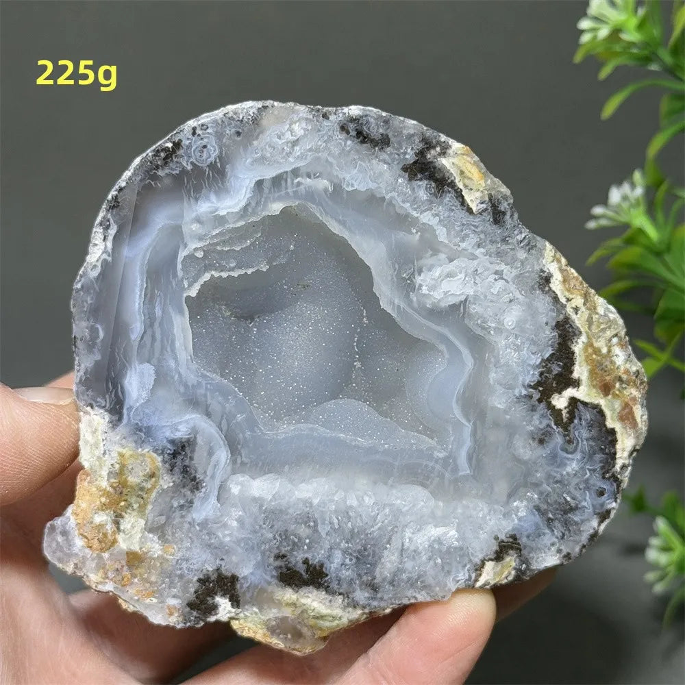 Géode d'Agate Naturelle, Pierre de Guérison Déco
