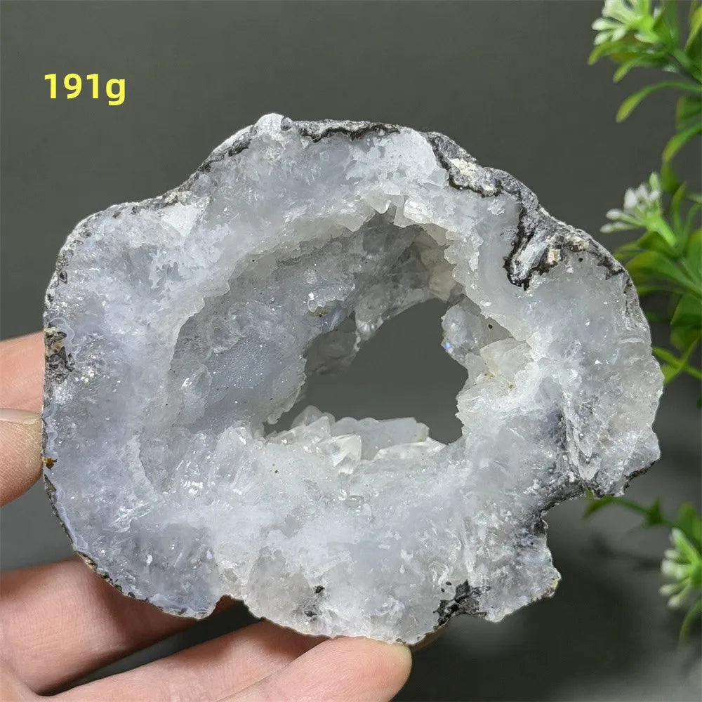 Géode d'Agate Naturelle, Pierre de Guérison Déco