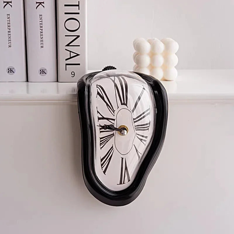 Horloge Murale Fondue Surréaliste, Déco Silencieuse