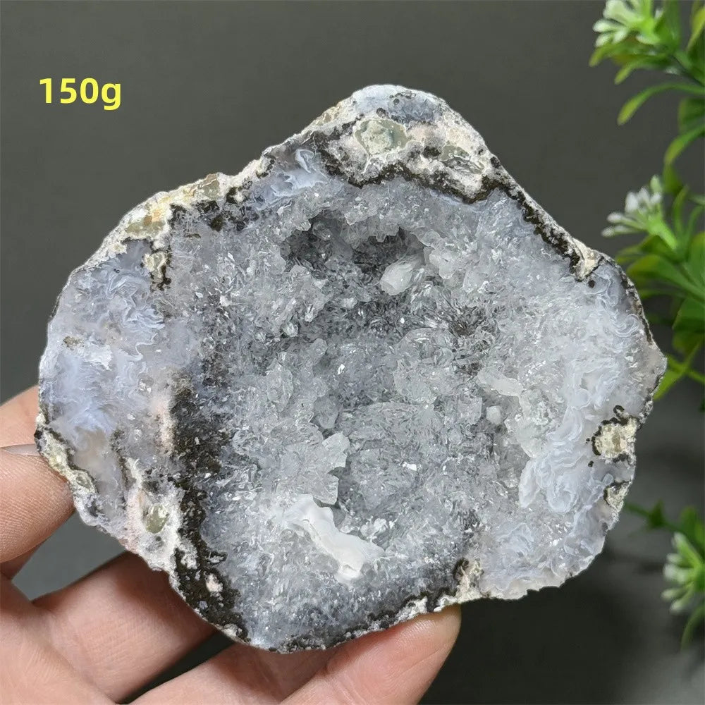 Géode d'Agate Naturelle, Pierre de Guérison Déco