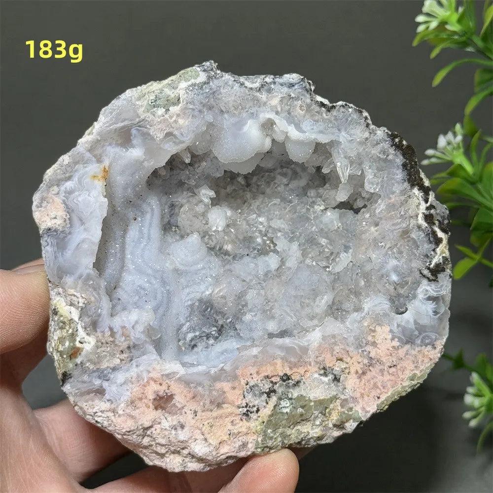 Géode d'Agate Naturelle, Pierre de Guérison Déco